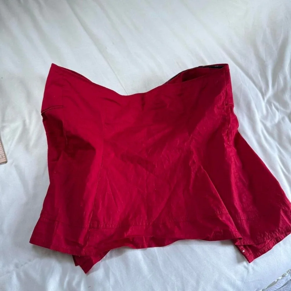 red corset top  Y2K red corset top Guess size xl - Picture 7 of 7